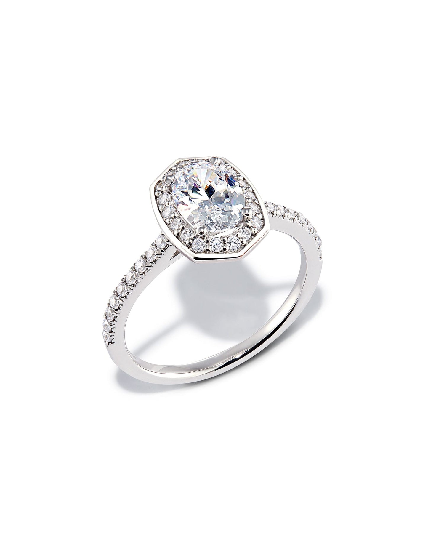 0.75 ct Oval Iconic Halo Engagement Ring in 14k Gold