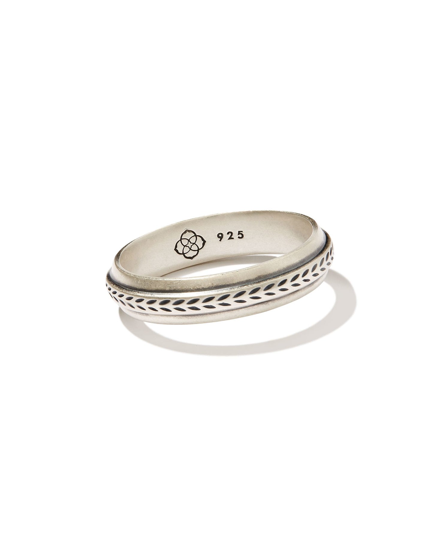 Hicks Band Ring in Oxidized Sterling Silver 196088005300