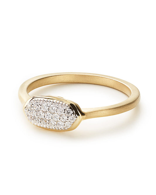 Isa Ring in Pave Diamond and 14k Yellow Gold 842177145852