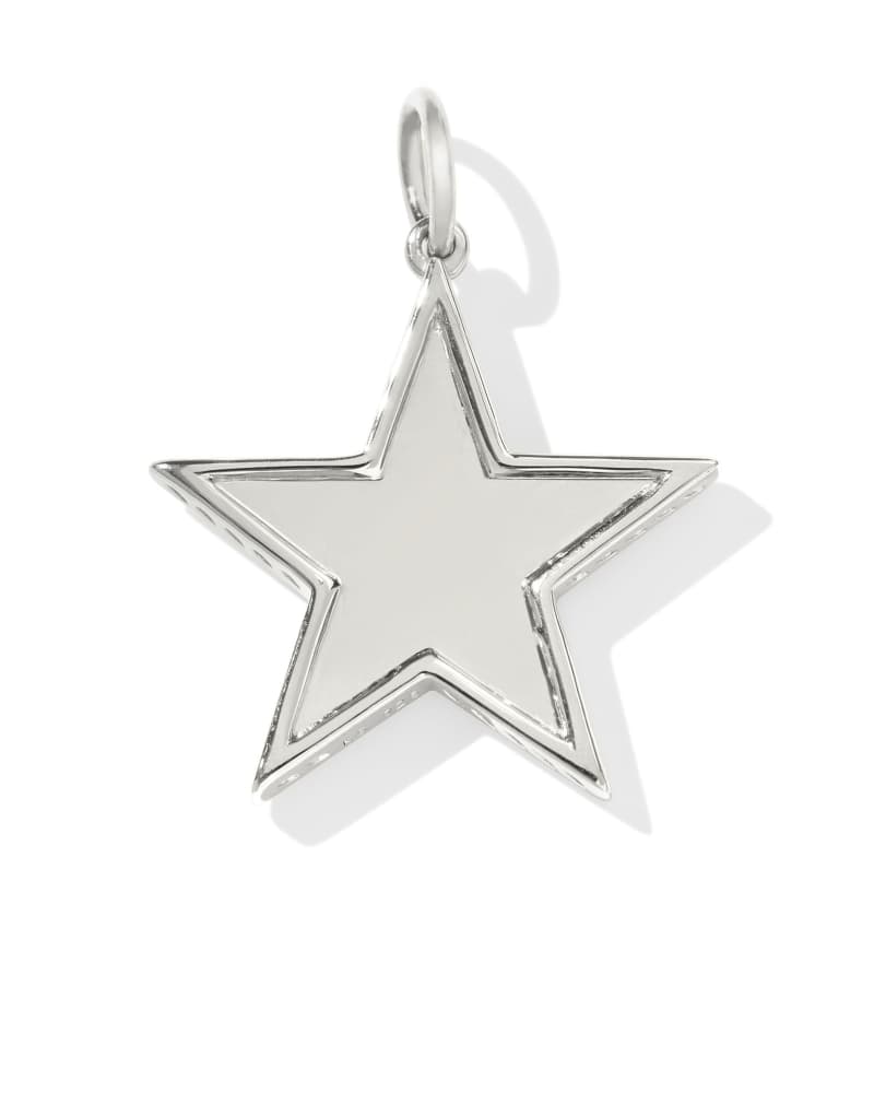 Large Star Charm in 18k Gold Vermeil & Sterling Silver