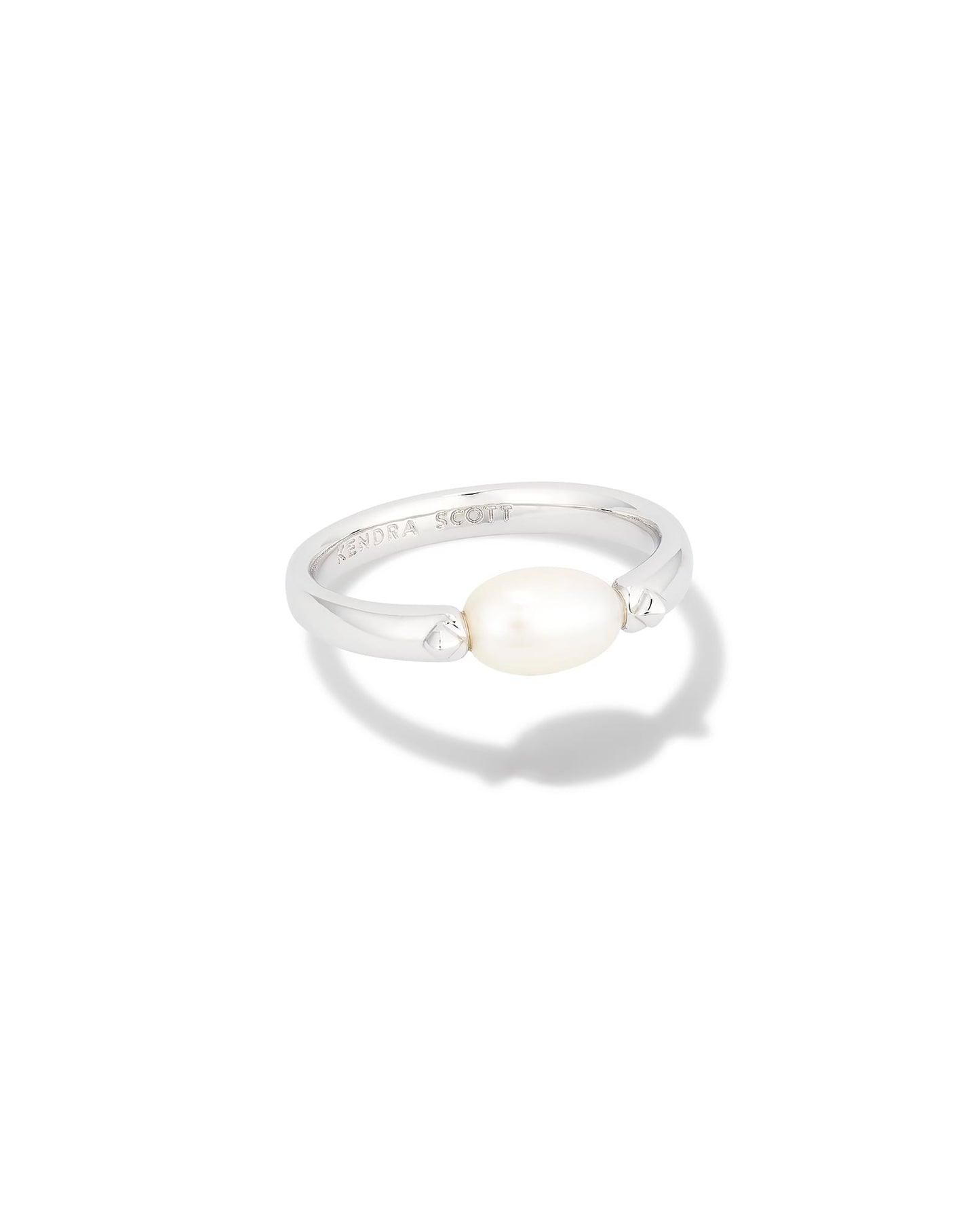 Leighton Gold & Silver Pearl Band Ring in Freshwater Cultured Pearl