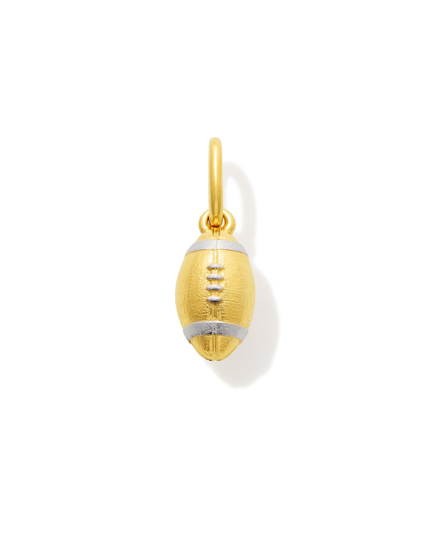 Metal Football Charm in 18k Gold Vermeil & Sterling Silver