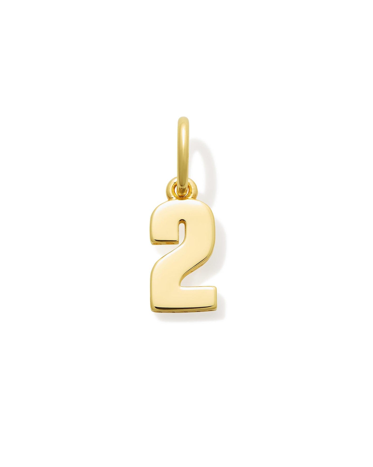 Metal Number 8 Charm in 18k Gold Vermeil