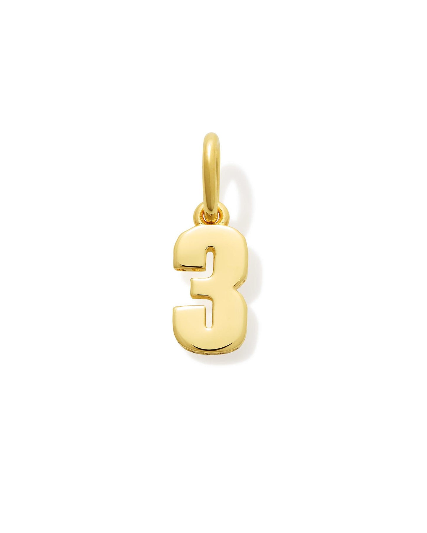 Metal Number 8 Charm in 18k Gold Vermeil