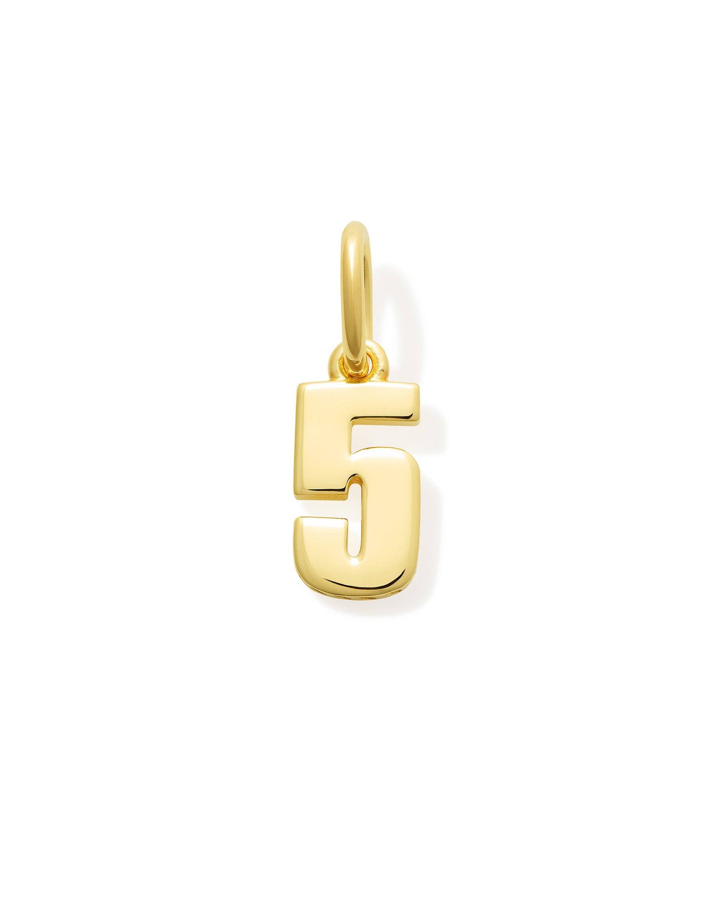Metal Number 8 Charm in 18k Gold Vermeil