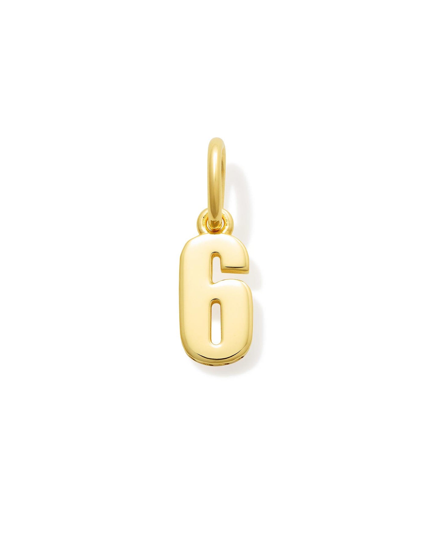 Metal Number 8 Charm in 18k Gold Vermeil