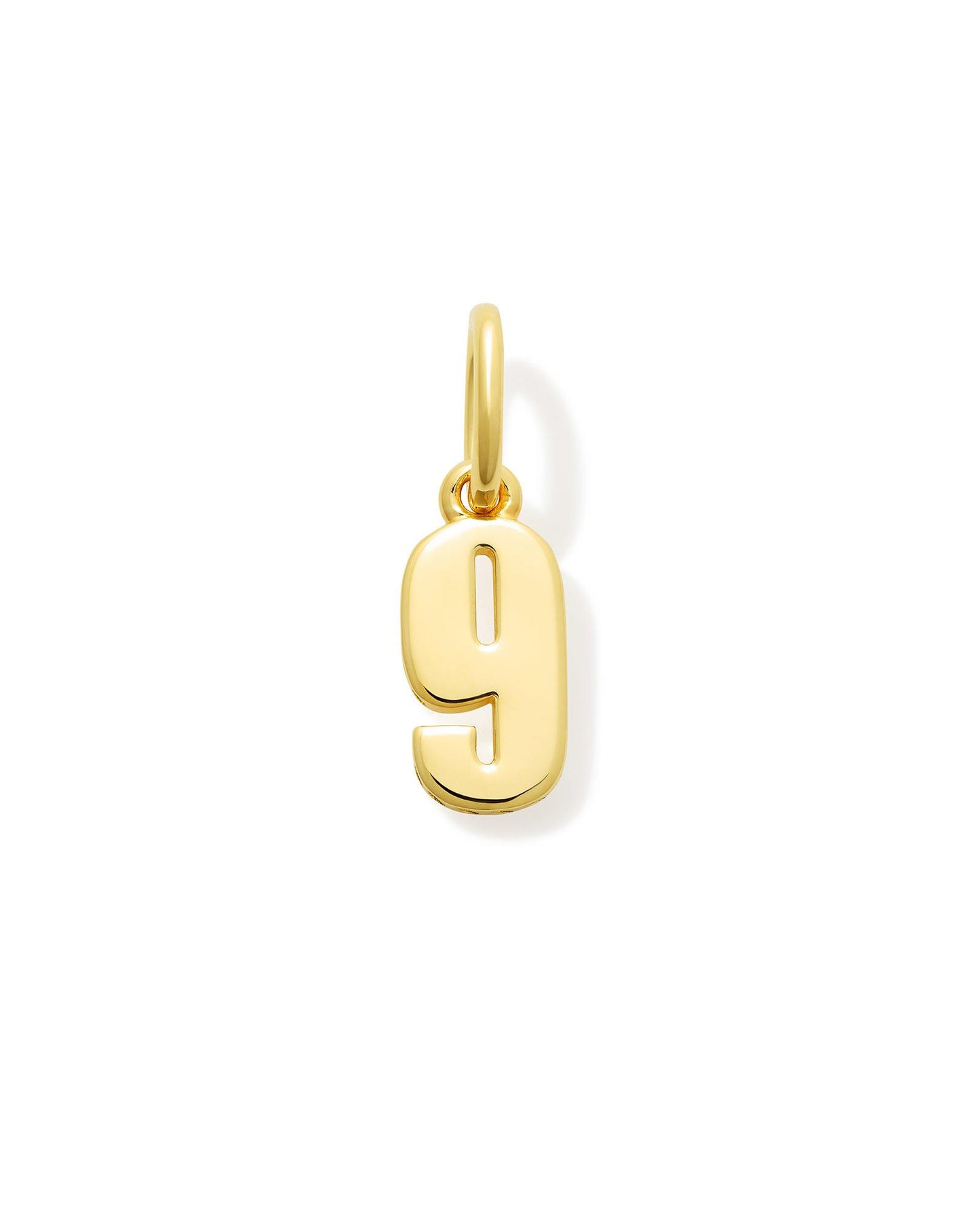 Metal Number 8 Charm in 18k Gold Vermeil