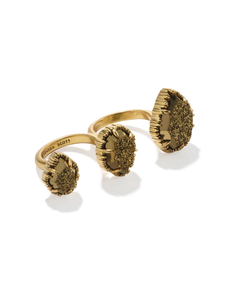 Naomi Vintage Two Finger Statement Ring