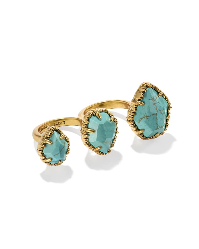 Naomi Vintage Two Finger Statement Ring