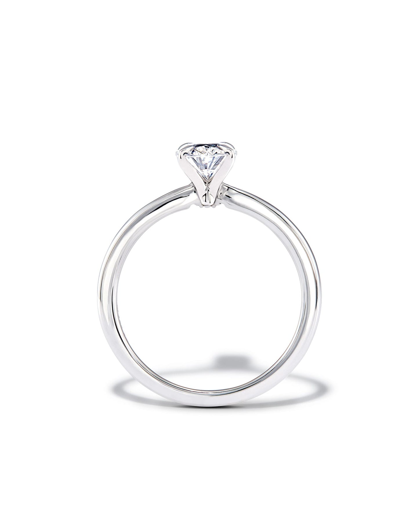 2 ct Oval Solitaire Engagement Ring in 14k Gold