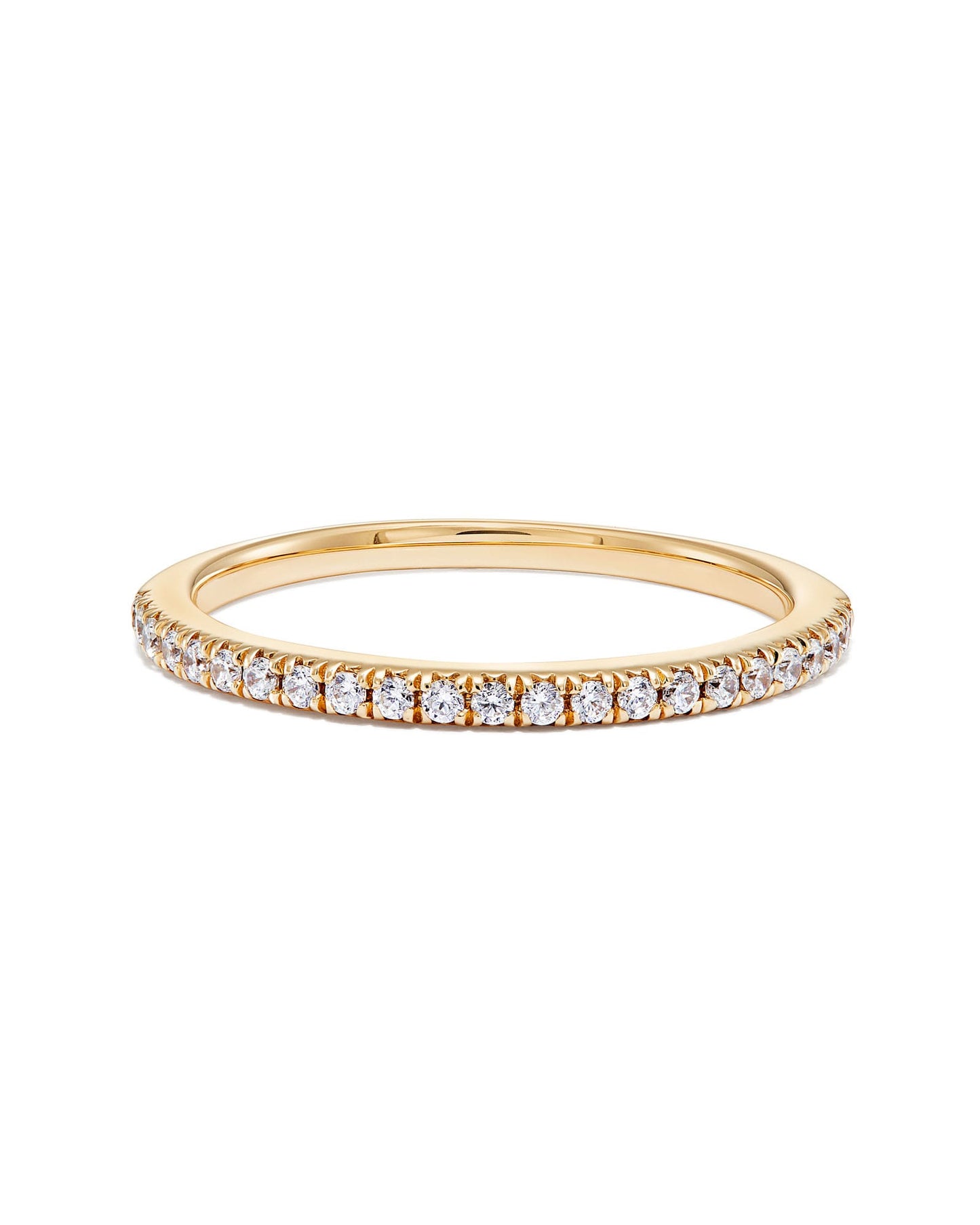 Pave Band Ring in 14k Gold