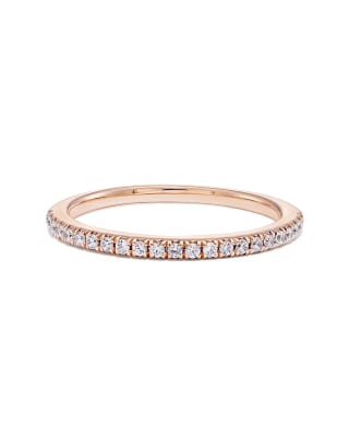 Pave Band Ring in 14k Rose Gold 196088027760
