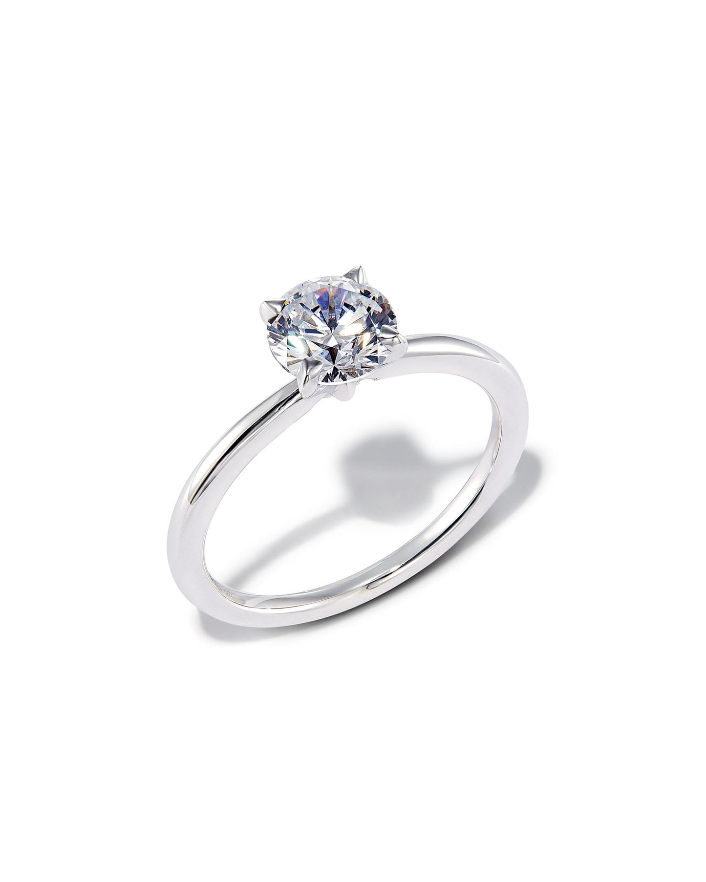 0.5 ct Round Solitaire Engagement Ring in 14k