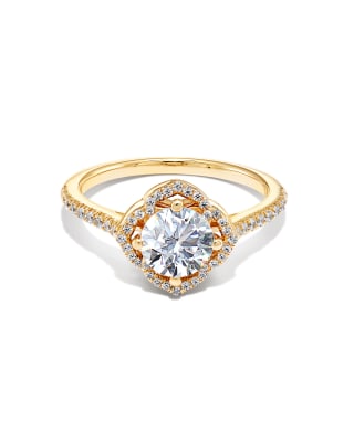 0.5 ct Signature Engagement Ring in 14k Yellow Gold 196088027609