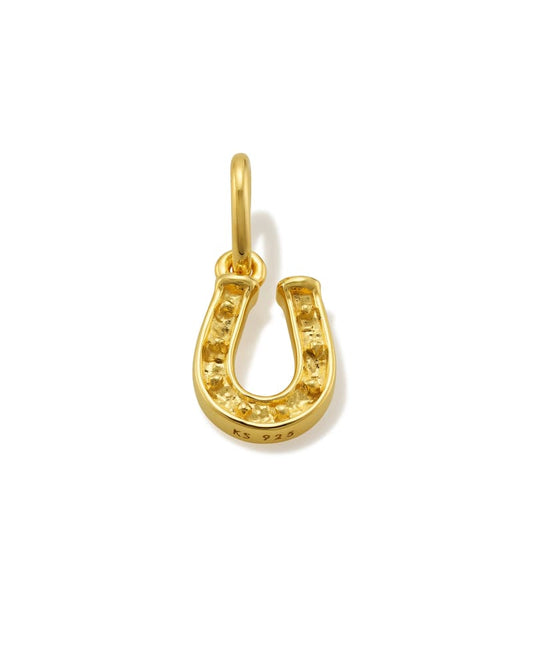 Small Horseshoe Charm in 18k Gold Vermeil & Sterling Silver