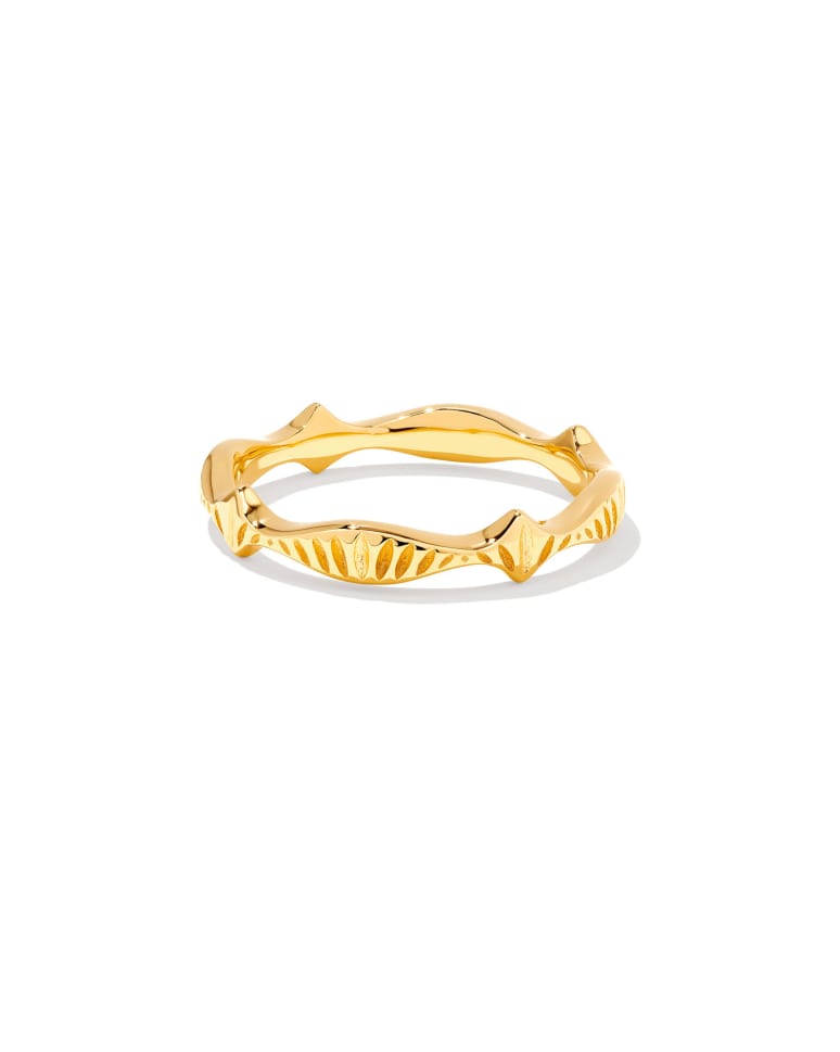 Sophee Band Ring in Oxidized Sterling