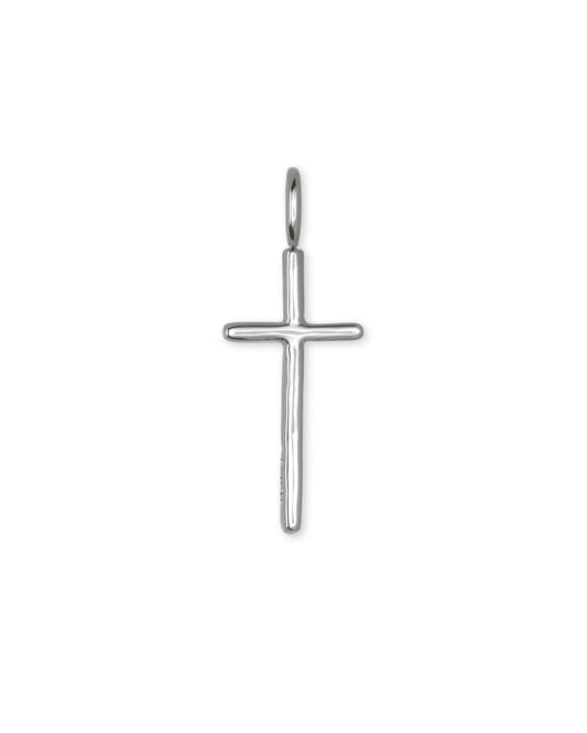 Cross Charm in Sterling Silver/18k Gold Vermeil