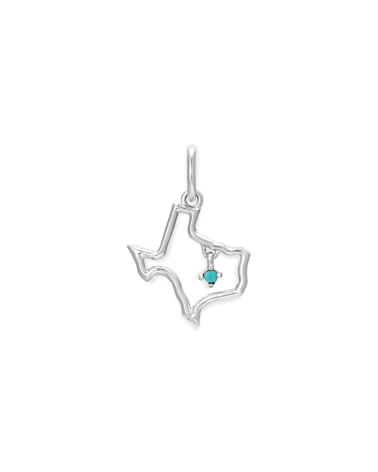 Texas 18k Gold Vermeil & Sterling Silver Charm in White Diamond