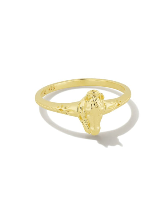 Tiny Beau Band Ring in 18k Gold Vermeil