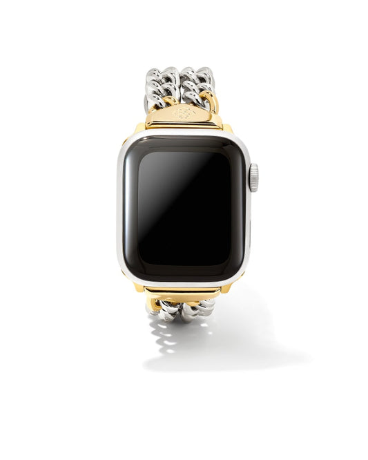 Whitley Double Chain Watch Band in Two Tone Stainless Steel 9608803578