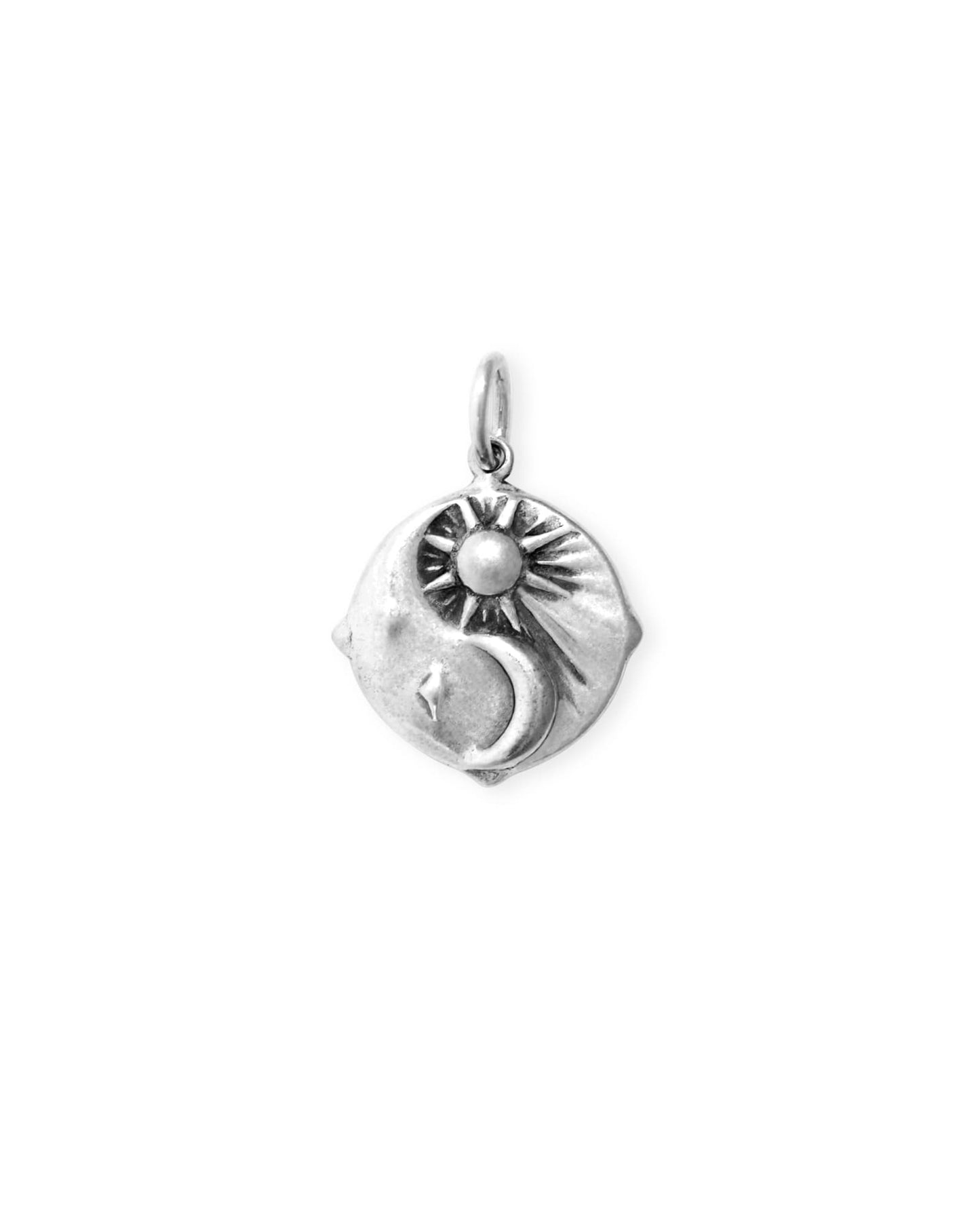 Sun & Moon Charm in 18k Gold Vermeil & Sterling Silver