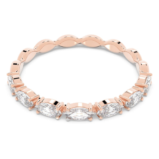 Swarovski Matrix Vittore ring, Marquise cut, Rose gold-tone plated