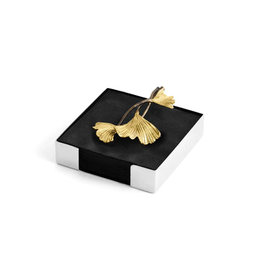 Golden Ginkgo Napkin Holder 132103