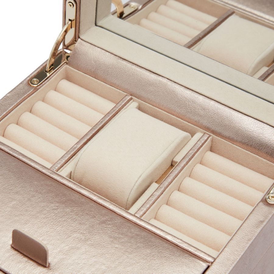 Wolf Palermo Single Watch Winder with Jewelry Storage 213716