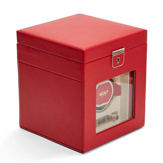 Wolf Palermo Single Watch Winder with Jewelry Storage 213772