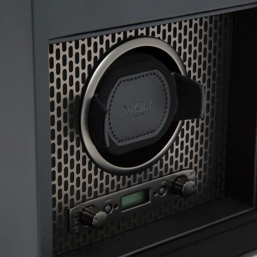 Wolf Axis Single Watch Winder With Storage 469203