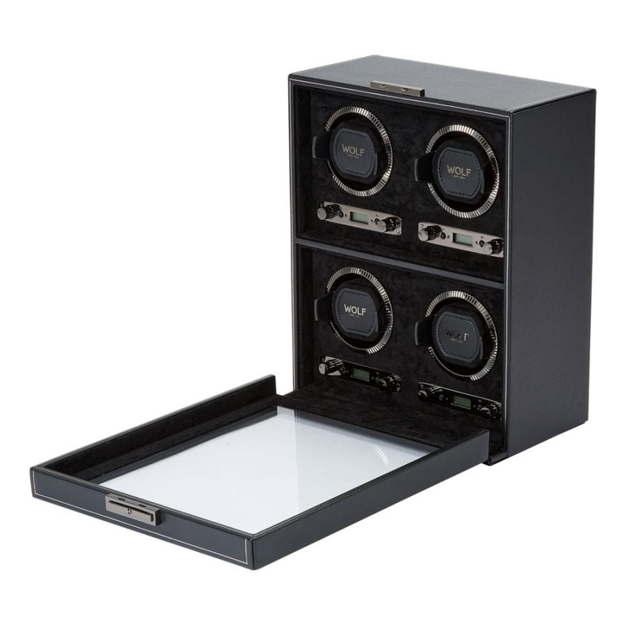 Wolf British Racing 4 Piece Watch Winder 793002