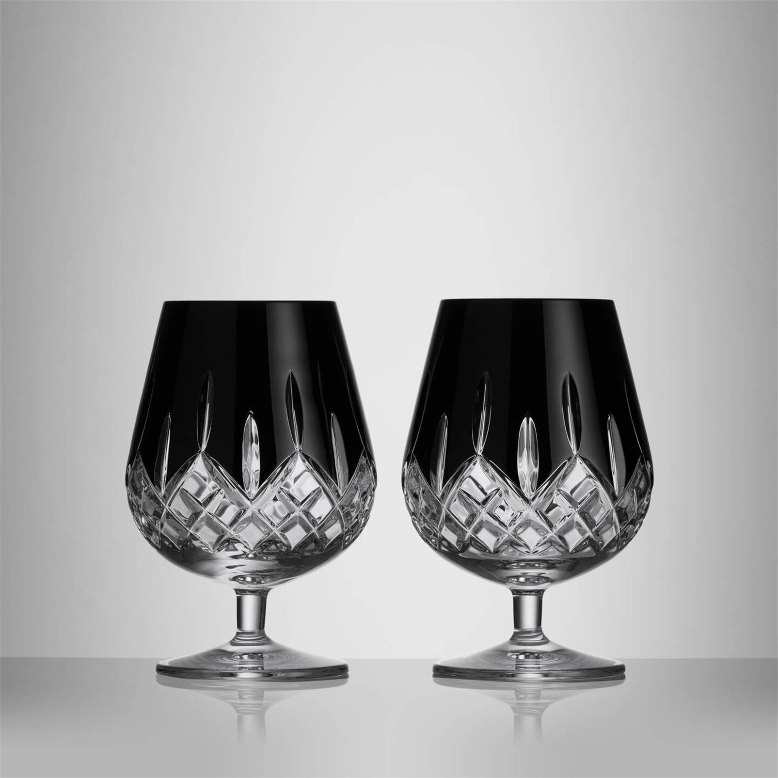 Water Ford Black Brandy Balloon 17oz Set of 2 1062021