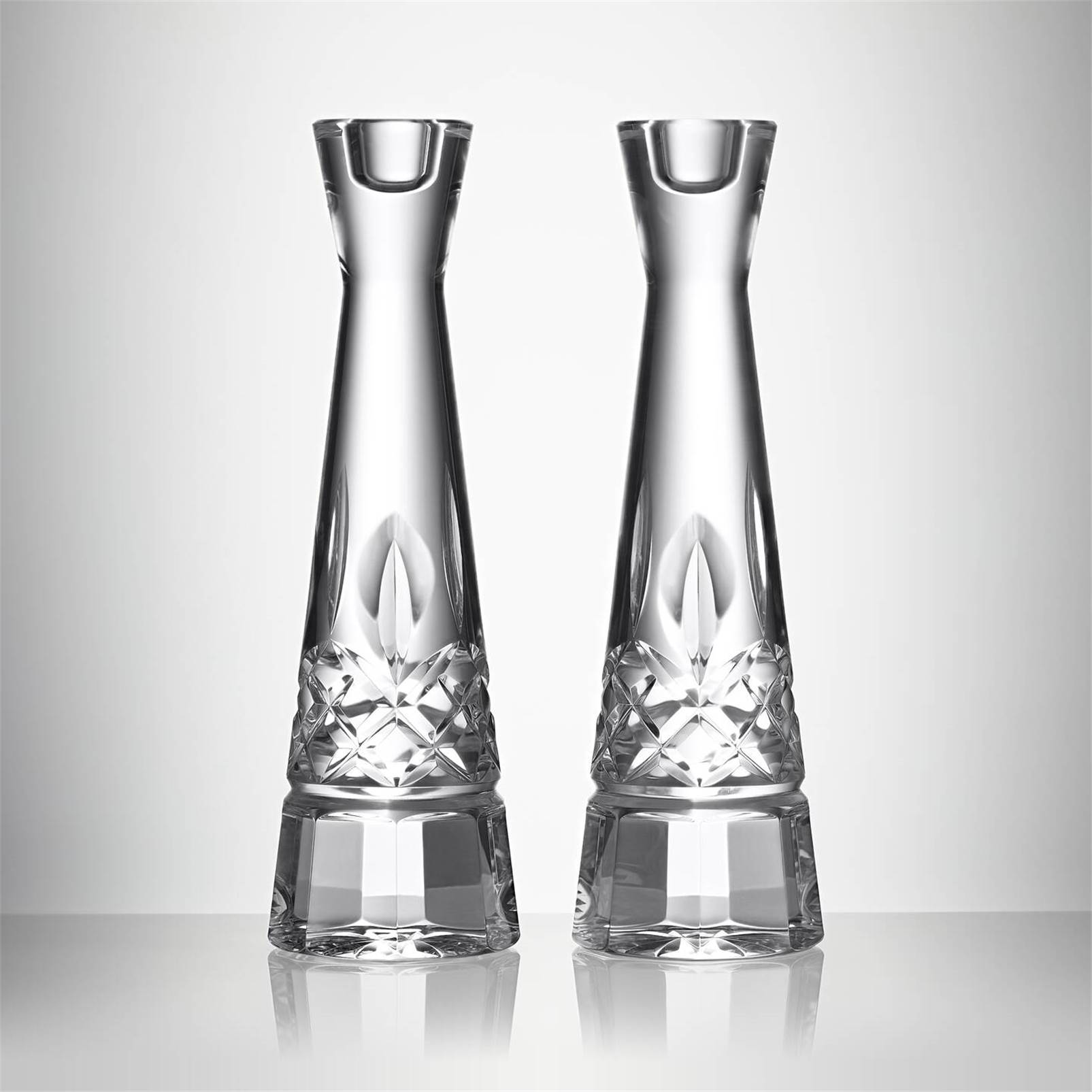 Water Ford Round Candlestick 10in Set of 2 1070371