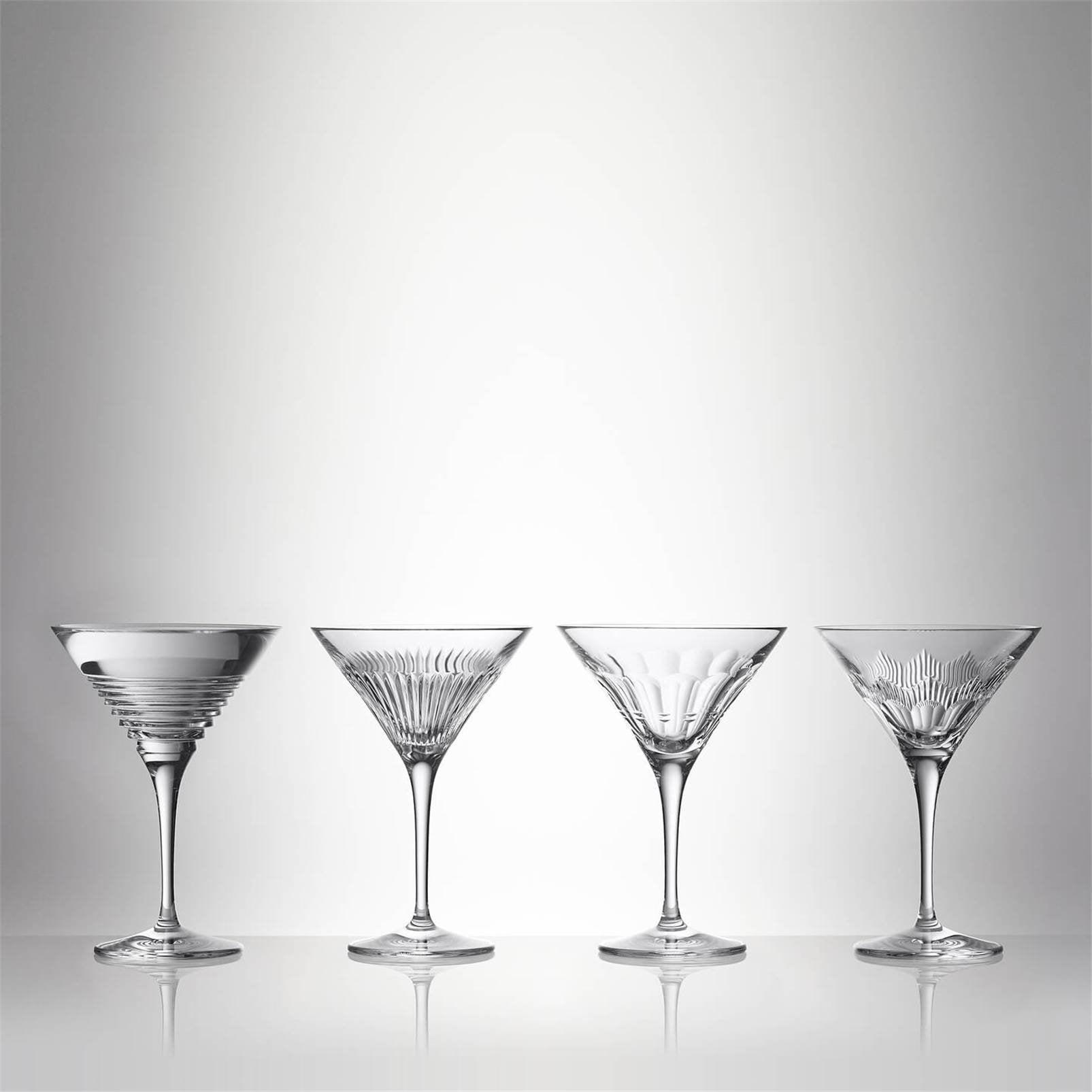 Water Ford Martini 8oz Set of 4 Mixed 1070494