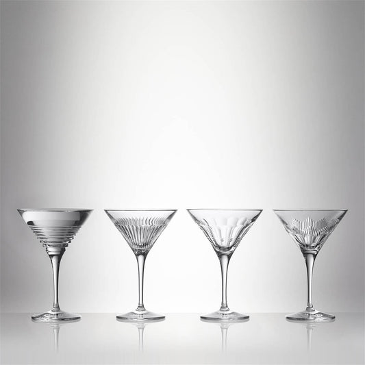 Water Ford Martini 8oz Set of 4 Mixed 1070494