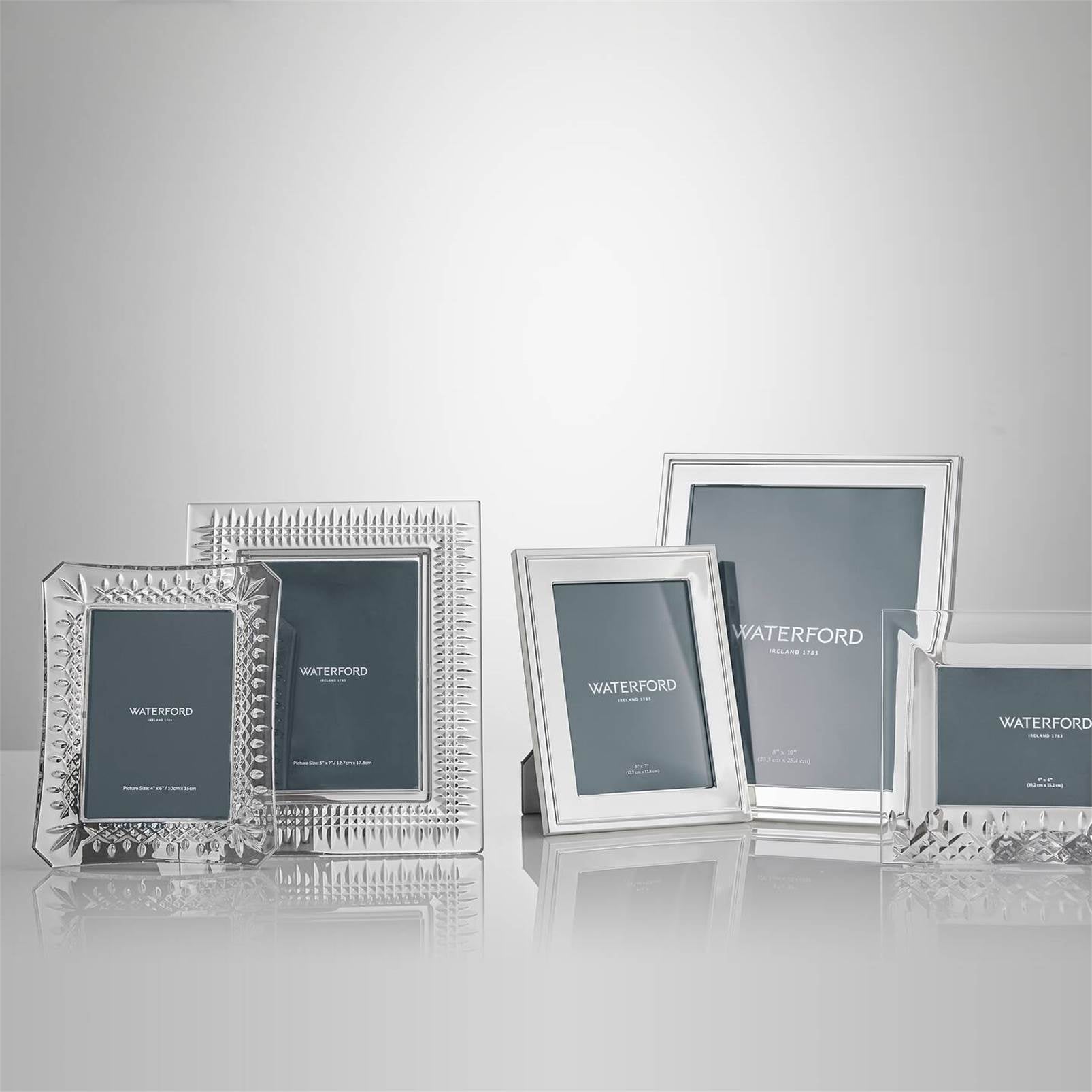 Water Ford Classic Silver Picture Frame 5x7 W3057