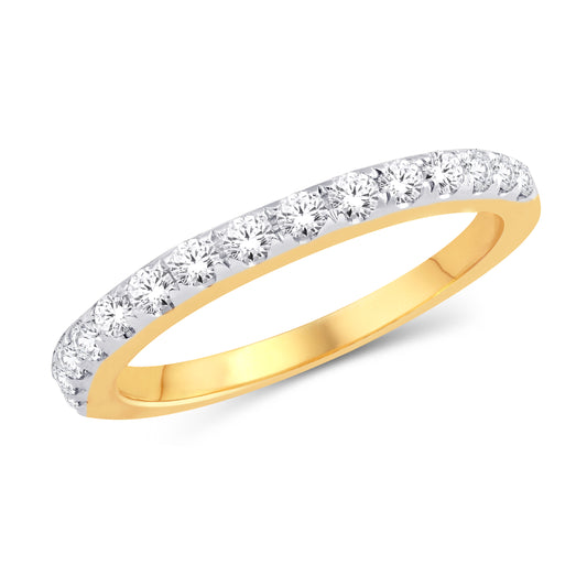 14 Karat Yellow Gold 0.95 Carat Diamond Classic Ladies Band-0725871-YG