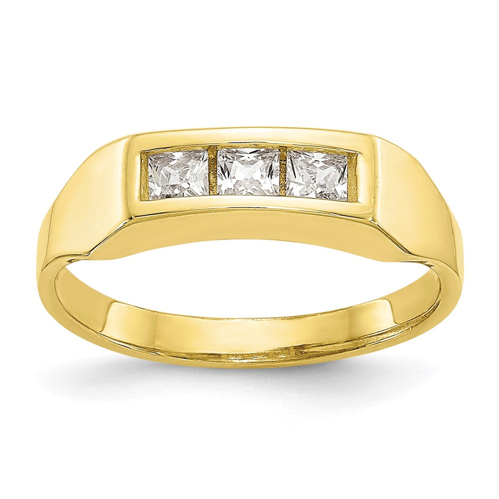 Quality Gold 10k CZ Polished Child's Ring Gold