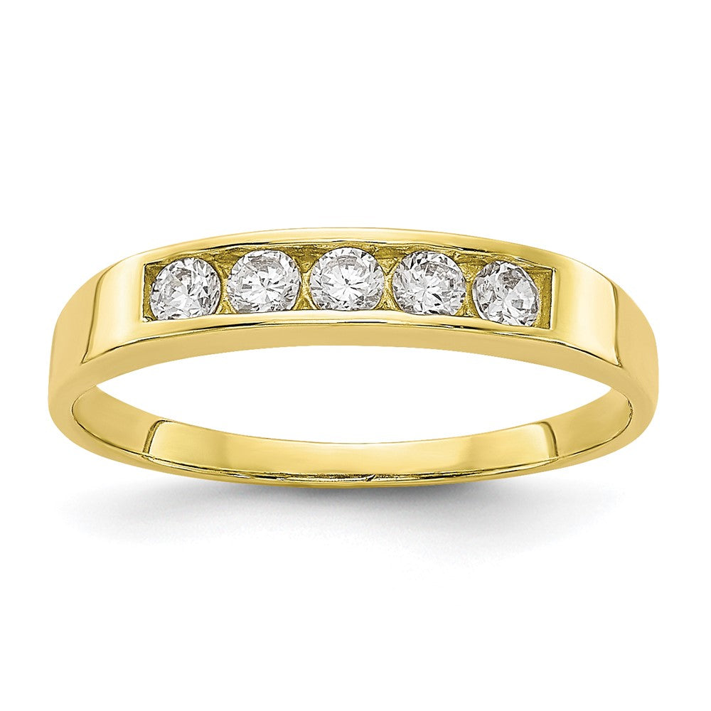 Quality Gold 10k CZ Polished Child's Ring Gold