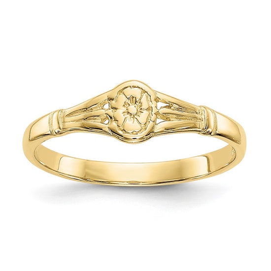 Quality Gold 10K Gold Polished Oval Child's Ring Gold