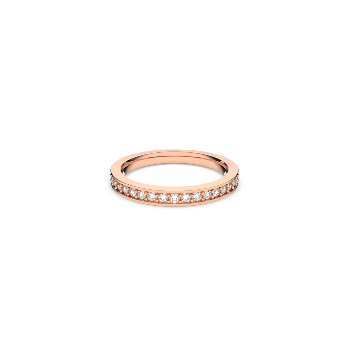Rare ring, White, Rose gold-tone plated