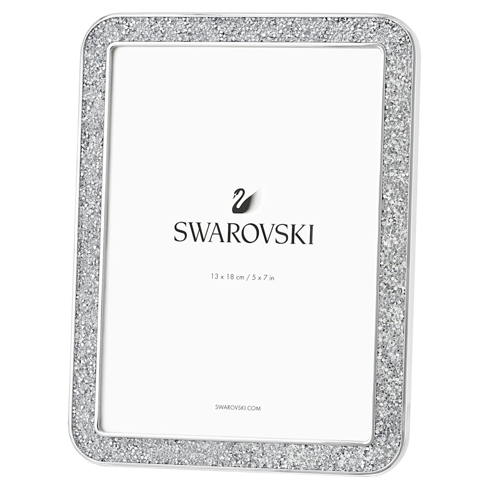 Load image into Gallery viewer, Swarovski Minera picture frame, Rectangular shape, Silver tone CRYSTALS Silver tone
