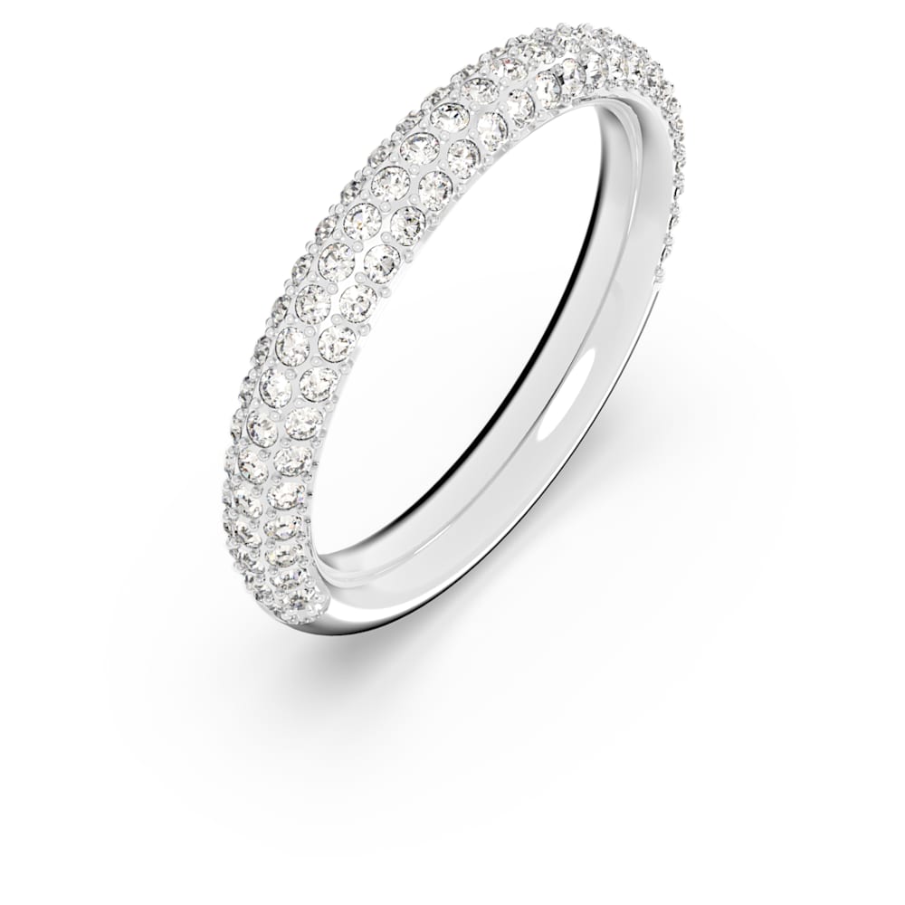 Swarovski Stone ring, White, Rhodium plated RINGS White