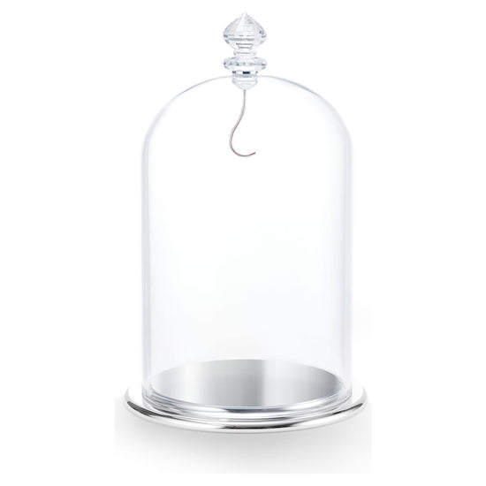 Swarovski Bell Jar Display, large CRYSTALS Silver tone