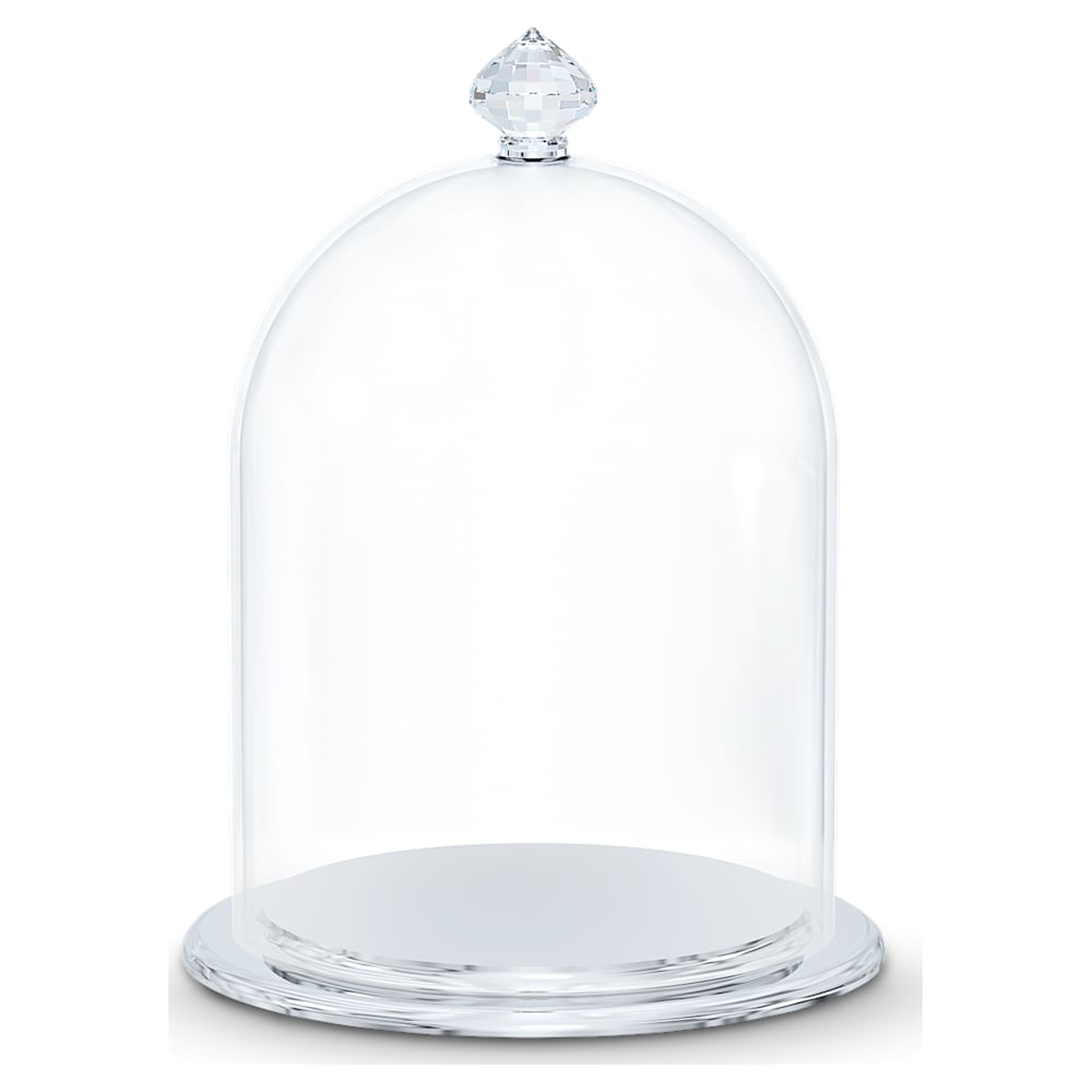 Swarovski Bell Jar Display, small CRYSTALS Silver tone