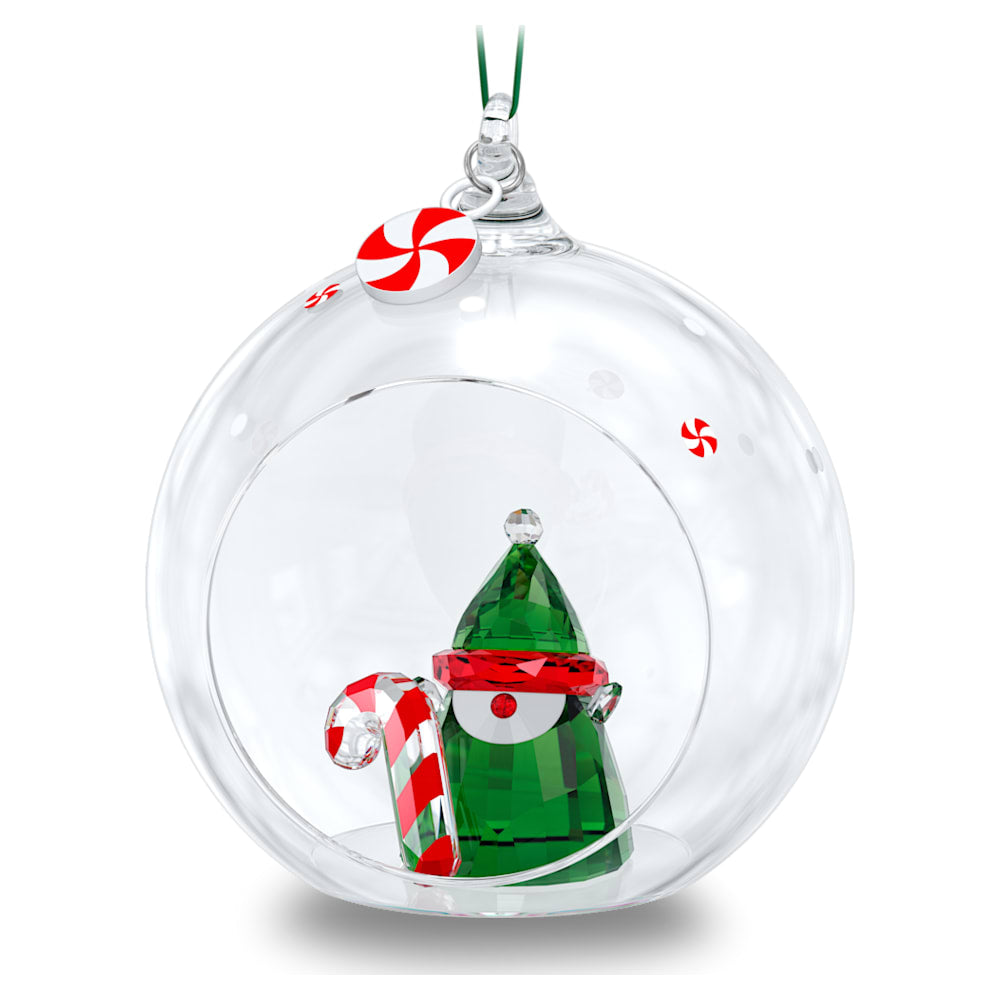 Swarovski Holiday Cheers Santa’s Elf Ball Ornament ORNAMENTS Multicolored