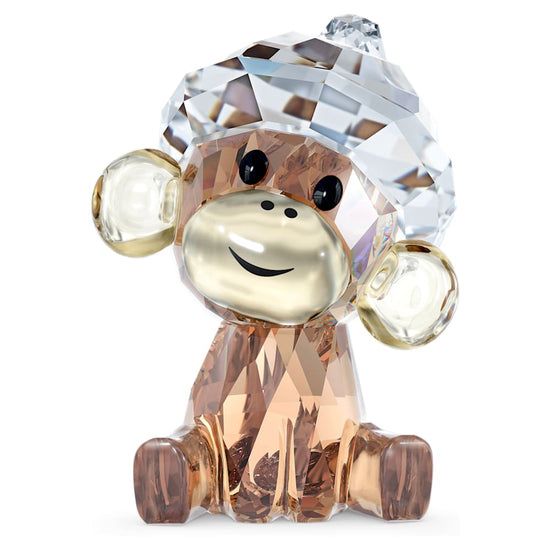 Load image into Gallery viewer, Swarovski Baby Animals Cheeky the Monkey CRYSTALS Brown
