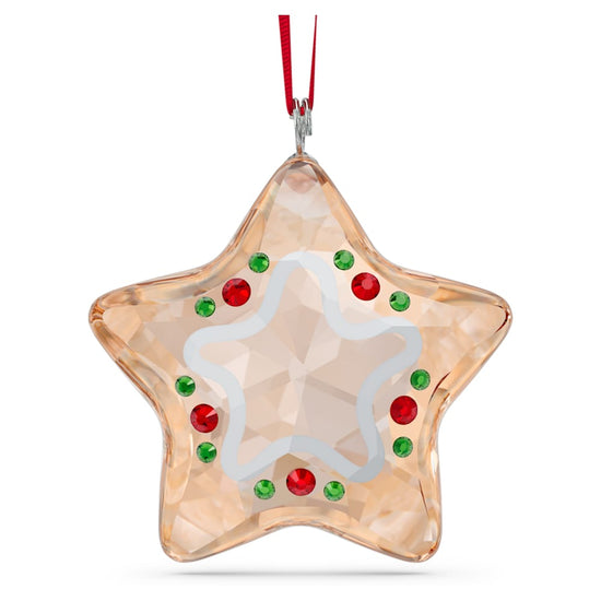 Load image into Gallery viewer, Swarovski Holiday Cheers Gingerbread Star Ornament ORNAMENTS Multicolored
