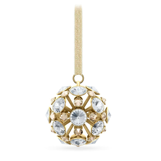 Swarovski Constella Ball Ornament, Small ORNAMENTS Gold tone
