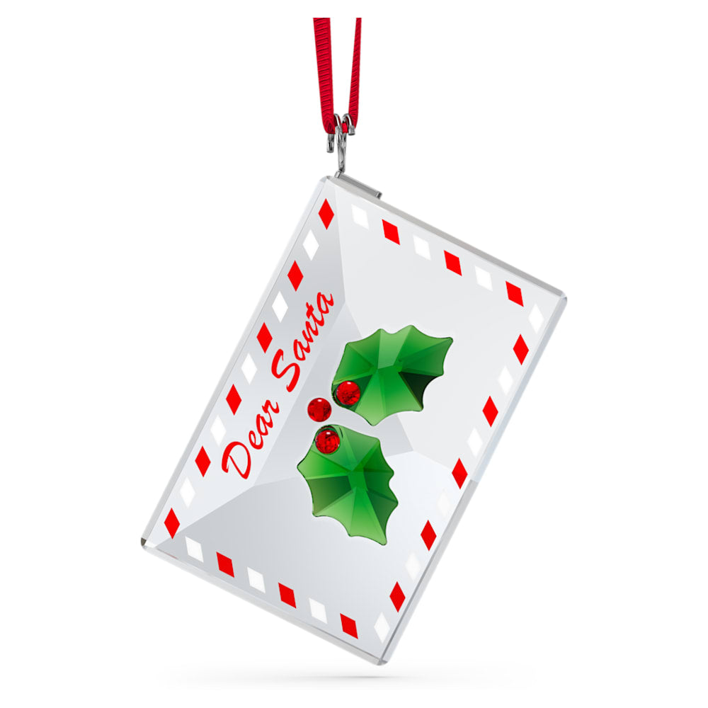 Load image into Gallery viewer, Swarovski Holiday Cheers Letter to Santa Ornament ORNAMENTS Multicolored
